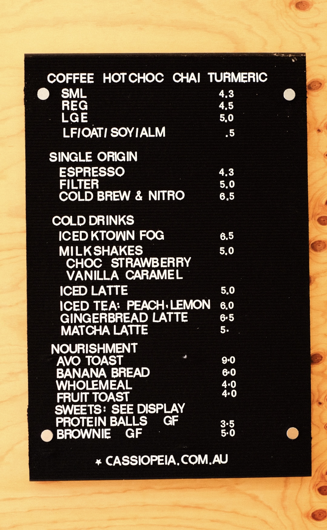 Cassiopeia Coffee Wentworth Falls